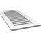 Ekena Millwork Round Top Surface Mount PVC Gable Vent: Functional, w/ 3-1/2"W x 1"P Standard Frame, 20"W x 42"H GVPRT20X4201SF - alternate 2